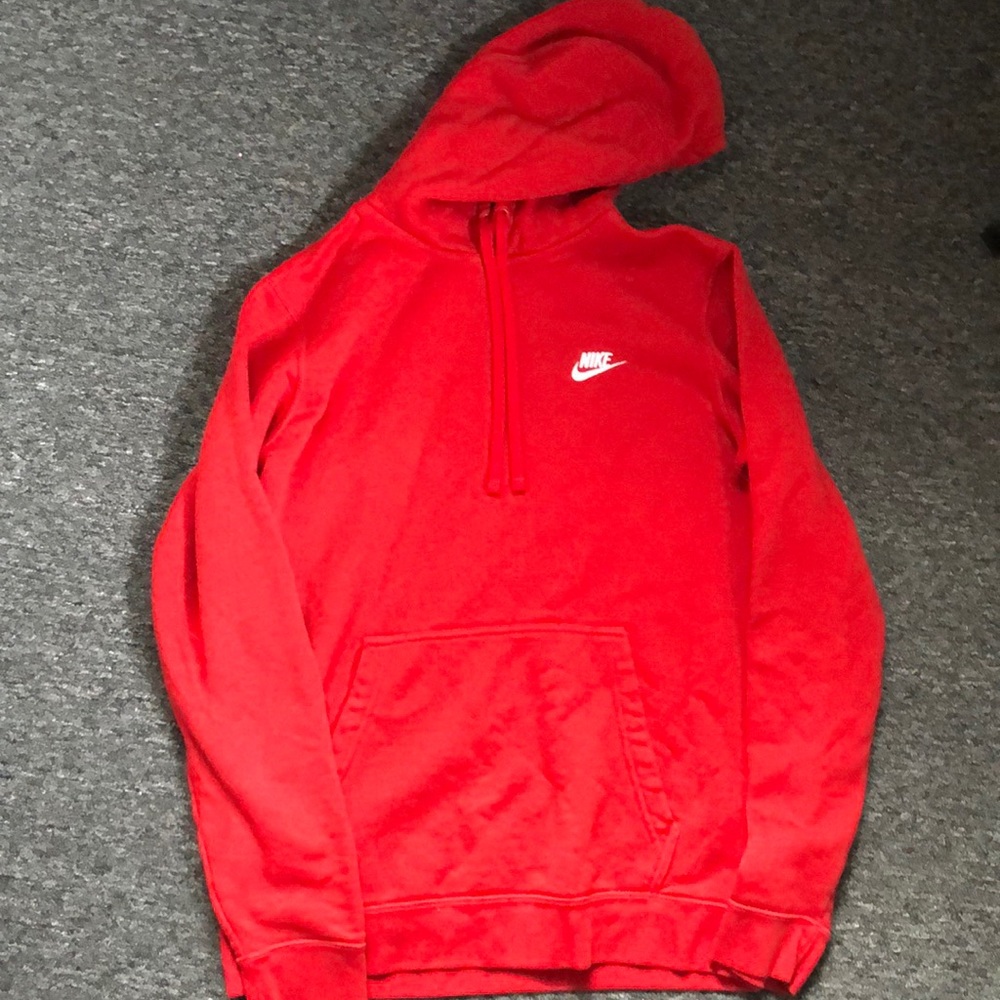 Red Mens Nike hoodie
